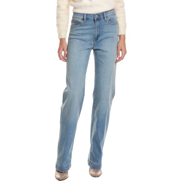 Joe's Megan High Rise Wide Leg Jeans Sz 28 Slim Fit 27 4 Light Blue 33" Inseam - Picture 1 of 11